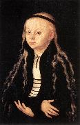 CRANACH, Lucas the Elder Portrait of a Young Girl khk oil painting reproduction